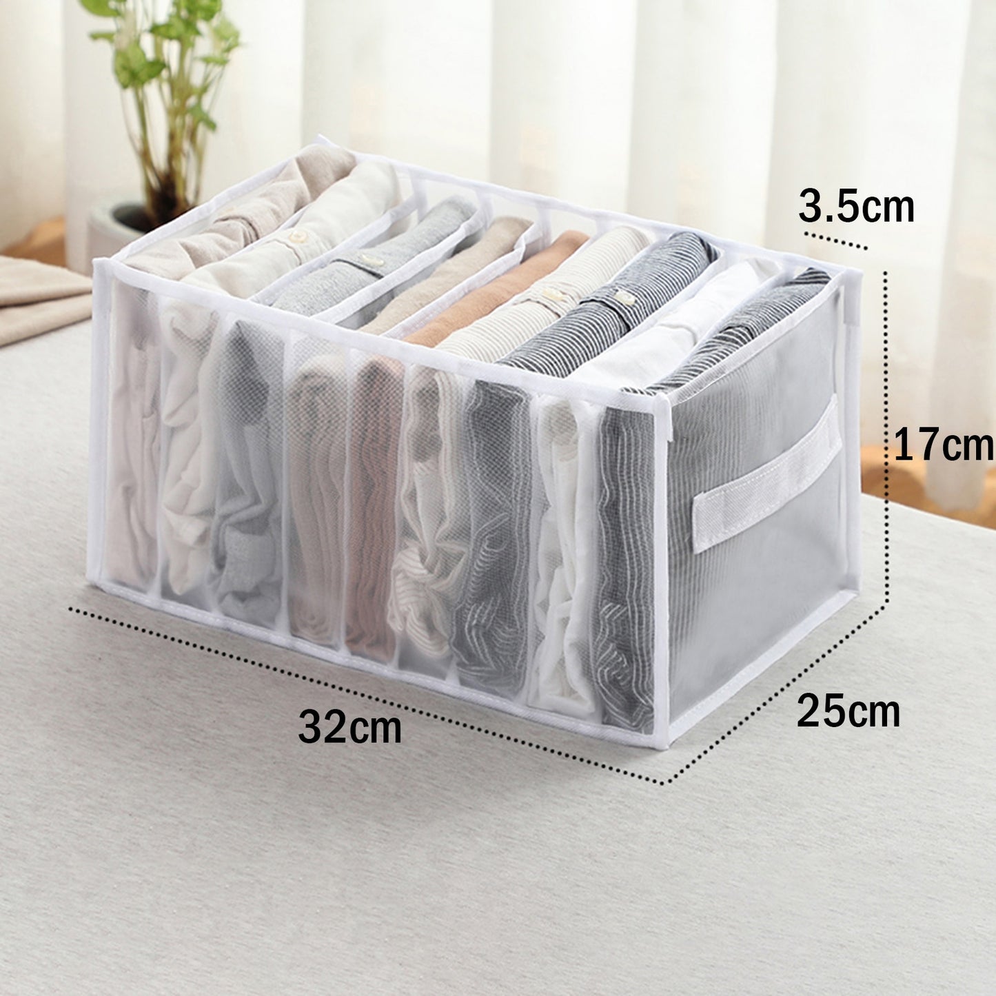 Closet Organizer For Underwear Socks Home Cabinet Divider Storage Box Storage Organizer for clothes Foldable Drawer Organizer