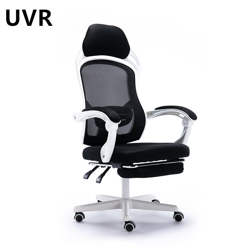 UVR High Back With Footrest LOL Internet Cafe Racing Chair WCG Gaming Chair Adjustable Live Gamer Chairs Mesh Office Chair