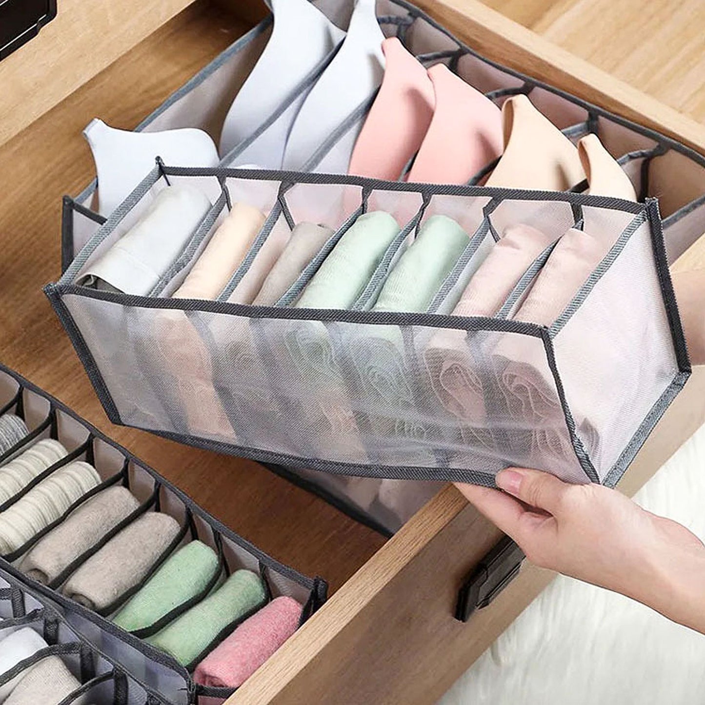 Underwear Organizer T-shirts Clothes Organizer Drawer Closet Organizers Socks Pants Storage Boxes Wardrobe Storage Organizers