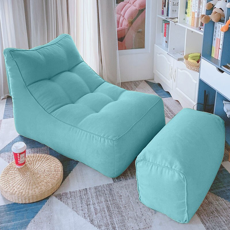 Light Luxury Contracted Small Rental Bedroom Tatami Balcony Lazy Bean Bag Can Lie Down Can Lie Down Small Sofa Single Chair