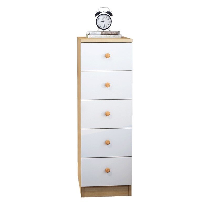 4/5 Drawers Wide Storage Cabinet Drawer Type Bedroom Narrow Bedside Cabinet Multi-layer Storage Small Cabinet Chest of Drawers