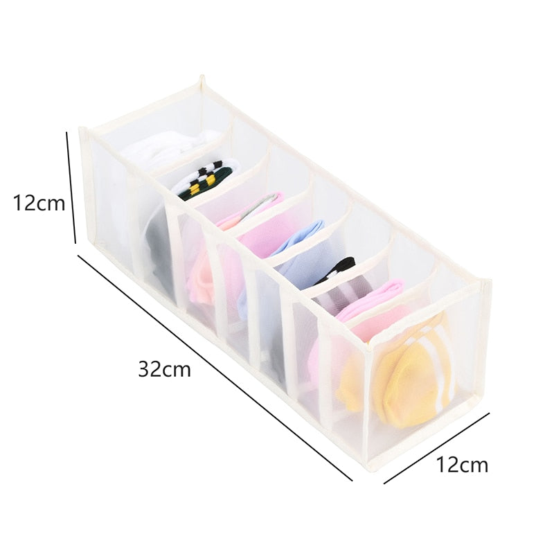 Closet Organizer For Underwear Socks Home Cabinet Divider Storage Box Storage Organizer for clothes Foldable Drawer Organizer