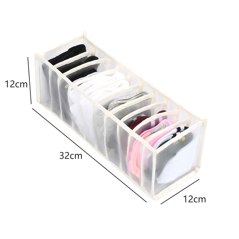 Closet Organizer For Underwear Socks Home Cabinet Divider Storage Box Storage Organizer for clothes Foldable Drawer Organizer