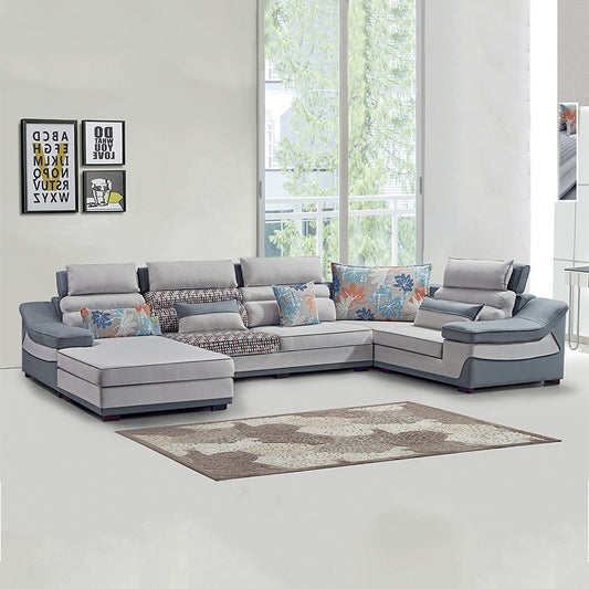 Cloth sofa large living room full set combination large household New Technology cloth sofa