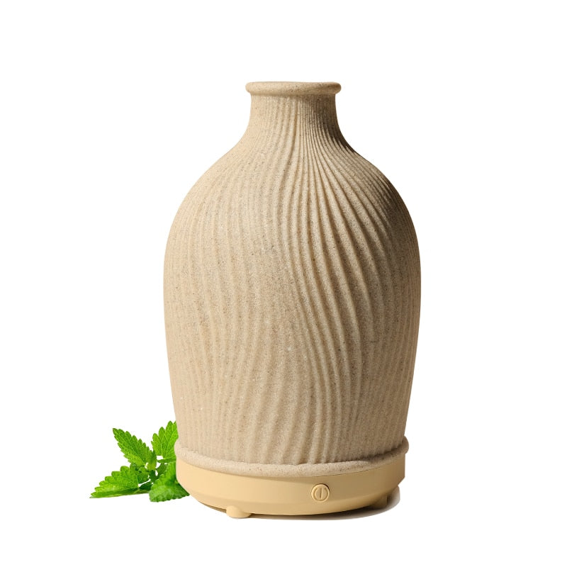 Essential Oil Fragrance Diffuser Ceramic wax burner Fashionable Ultrasonic Air Humidifier for Home Bedroom Living Room