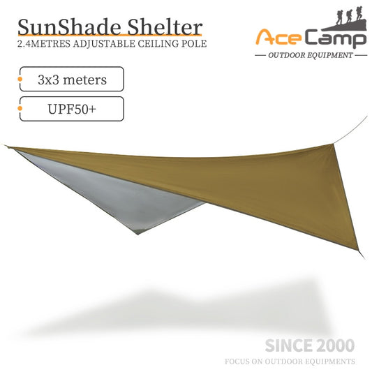 AceCamp Sunshade for Camping, Water-Proof Emergency Shelter,  Outdoor Tent Camping, Hiking Equipments, Beach Garden SunShade