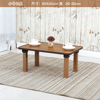 Household Folding Table Multi-functional Round Rectangle Square Small Dining Coffe Table Tatami Bay Window Table Home Furniture