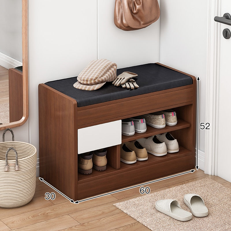 Nordic Shoe Cabinet Modern Luxury Home Stool Shoe Cabinet Sitting Minimalist Stool Integrated Meuble Chaussure Furniture KC50XG