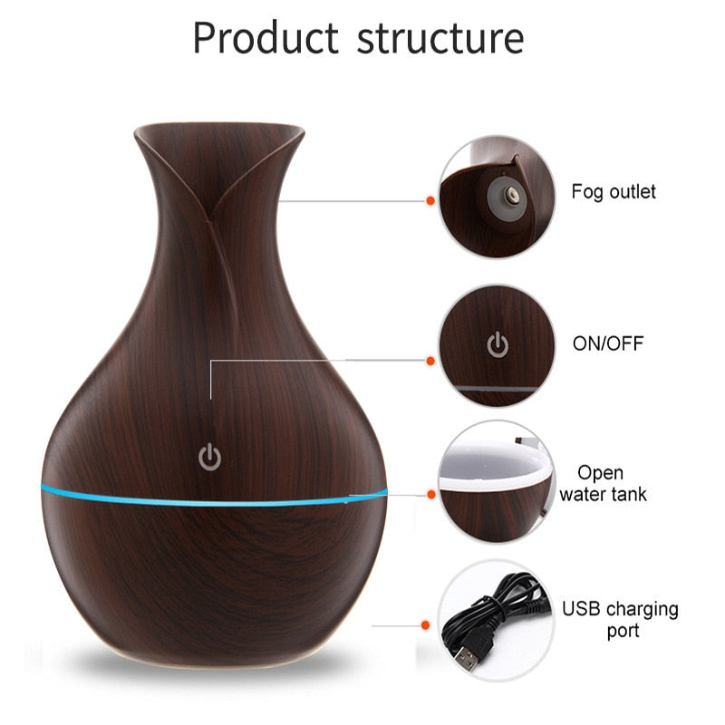 Ultrasonic Air Humidifier Aromatherapy Diffuser Essential Oil Mini Car Home Mist Maker Defusers Humificador Freshener for xiaomi