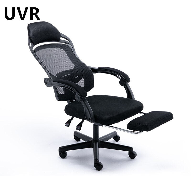 UVR High Back With Footrest LOL Internet Cafe Racing Chair WCG Gaming Chair Adjustable Live Gamer Chairs Mesh Office Chair