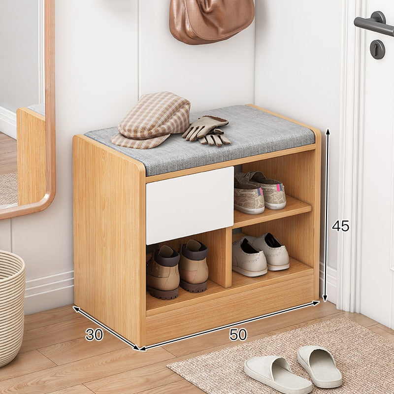 Nordic Shoe Cabinet Modern Luxury Home Stool Shoe Cabinet Sitting Minimalist Stool Integrated Meuble Chaussure Furniture KC50XG