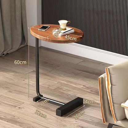 Simple Modern Side Table Sofa Corner Table Bedside Reading Oval Coffee Table Tea Solid Wood Counter Top Living Room Meubles