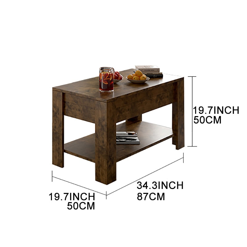 Small Modern Coffee Tables with Storage for Living Room Wood Lift Top Center Table Farmhouse