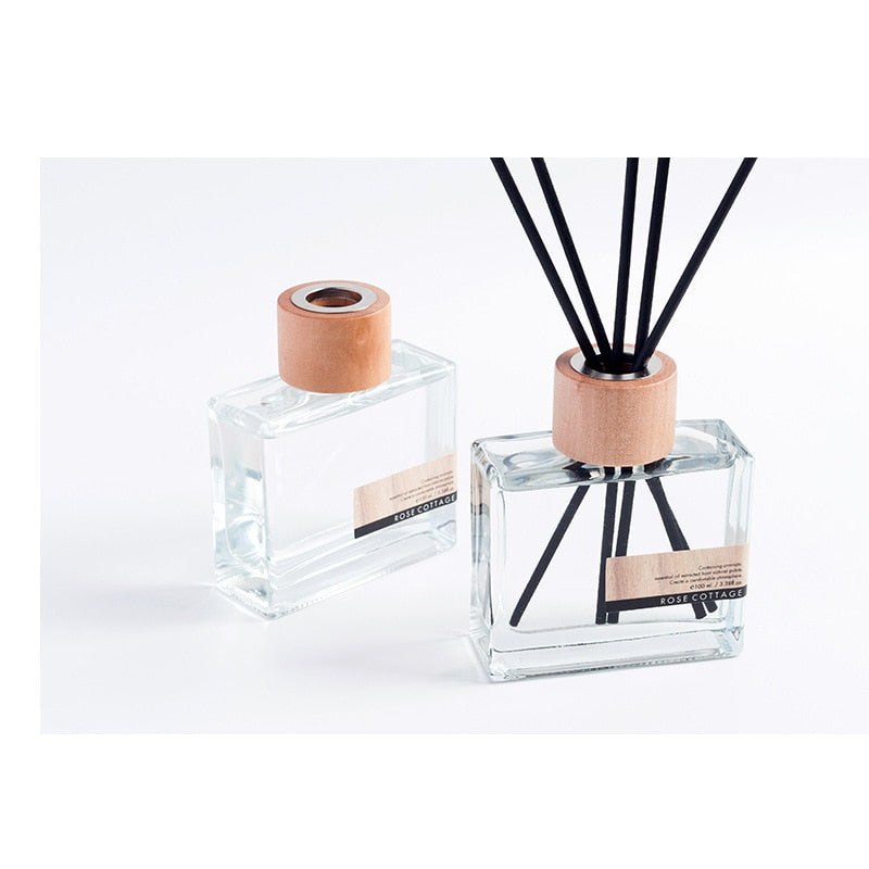 100ml Reed Diffuser Sets With Natural Sticks Glass Bottle And Scented Oil Perfume Set Home Fragrance Decoration Office