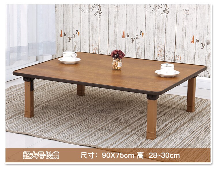 Household Folding Table Multi-functional Round Rectangle Square Small Dining Coffe Table Tatami Bay Window Table Home Furniture