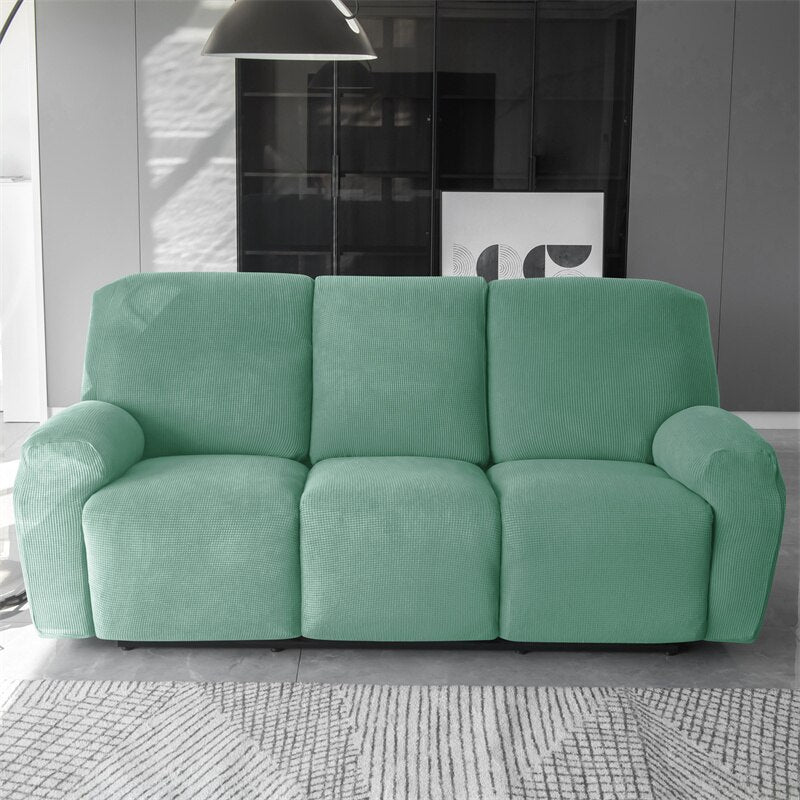 1 2 3 Seater Polar Fleece Recliner Sofa Cover Elastic Spandex Couch Slipcover Lazy Boy Armchair Covers for Living Room Furniture