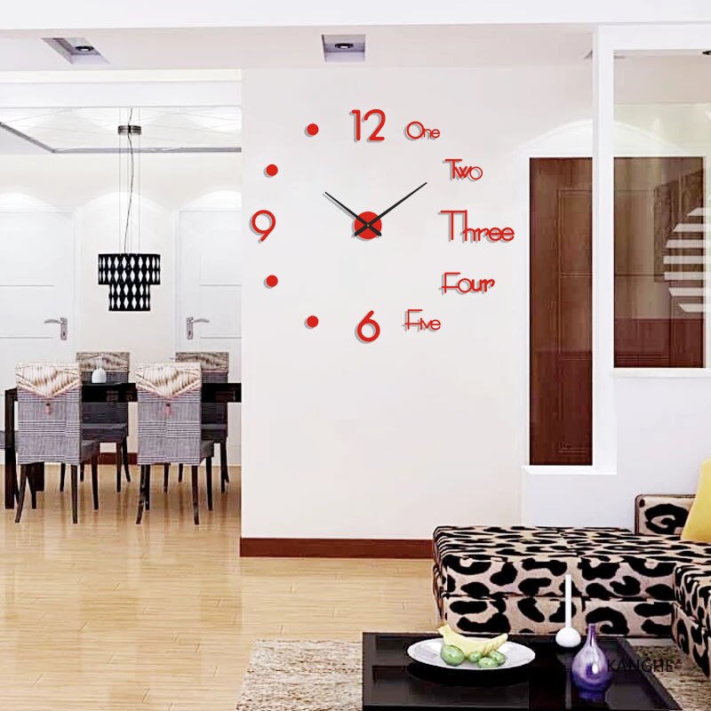 Large 3D Wall Clock Luminous Classic Wall Clocks DIY Digital Clock Wall Stickers Silent Clock for Home Living Room Table Decor