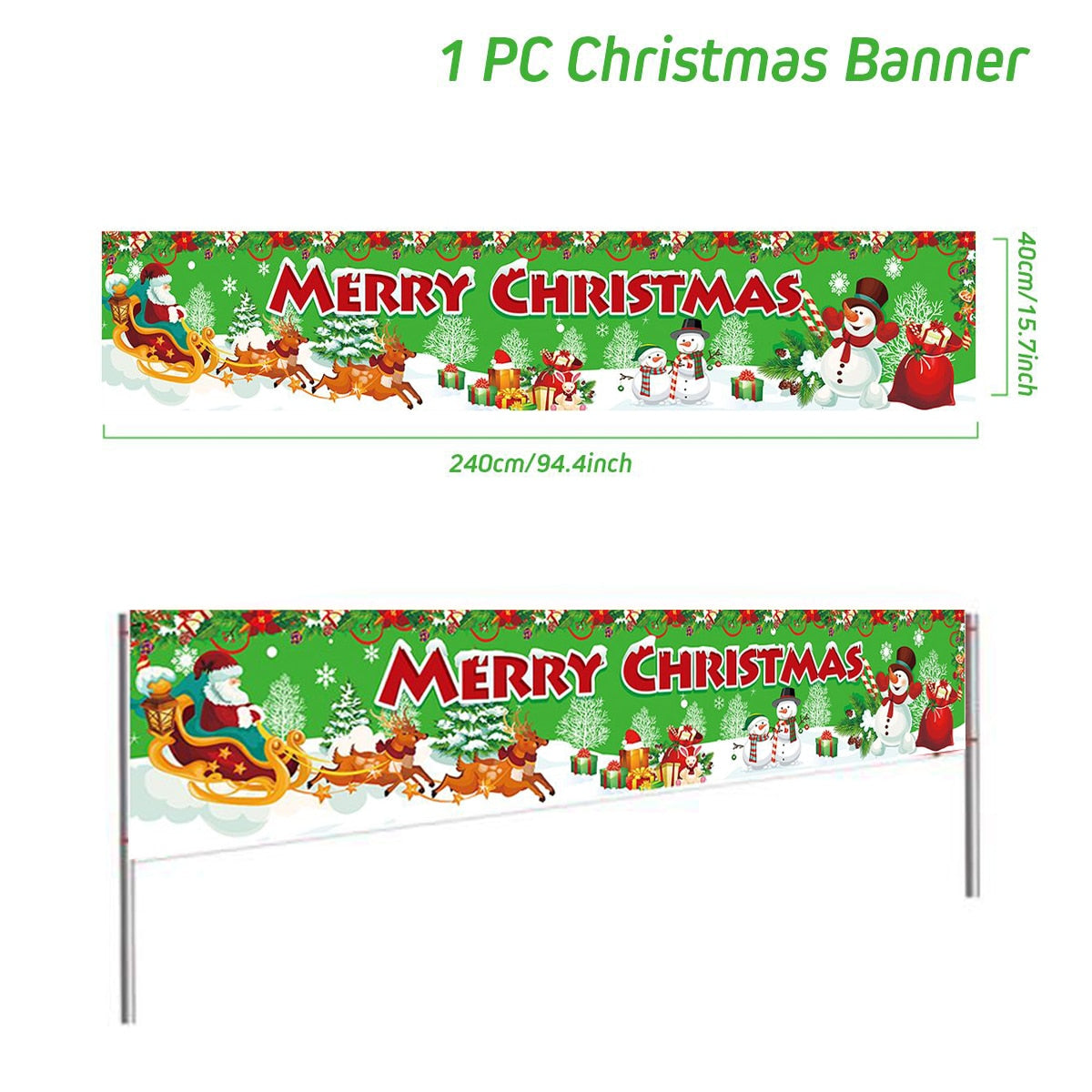 Christmas Outdoor Banner Flag Christmas Decoration For Home 2022 Xmas Ornaments Gifts Navidad Noel Natal Happy New Year 2023