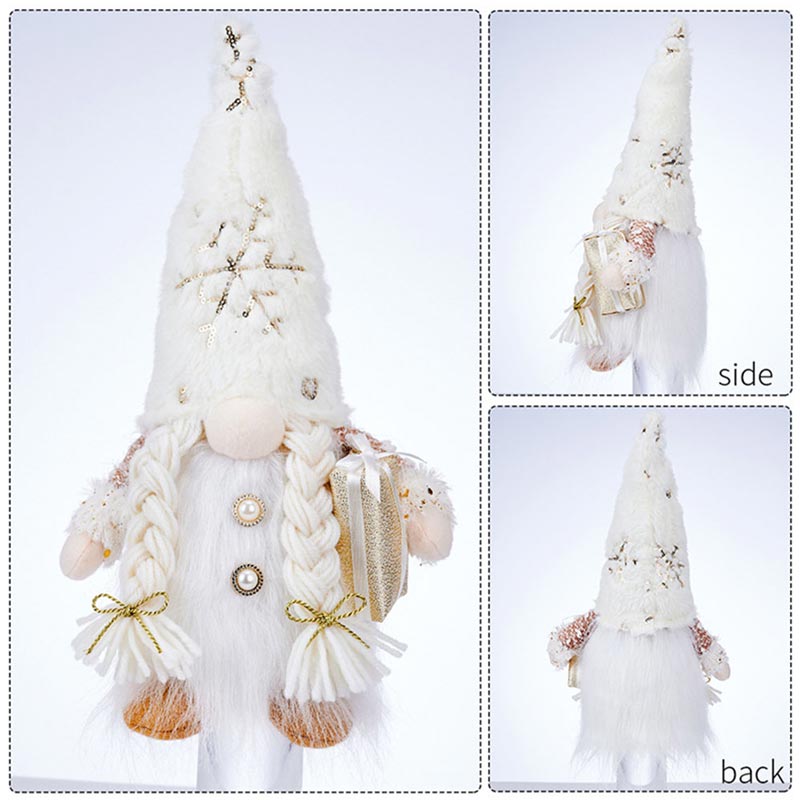 Christmas Gnome Faceless Doll Light Couple LED Plush Gnomes Doll Merry Christmas Decoration For Home Navidad Gifts New Year 2023