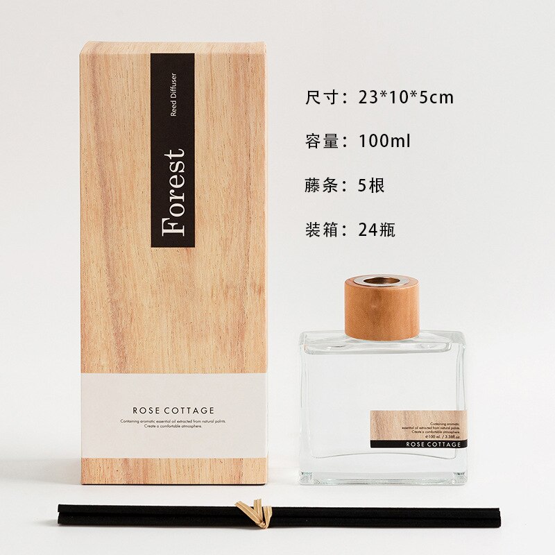 100ml Reed Diffuser Sets With Natural Sticks Glass Bottle And Scented Oil Perfume Set Home Fragrance Decoration Office