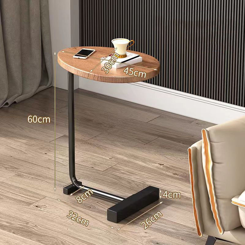 Simple Modern Side Table Sofa Corner Table Bedside Reading Oval Coffee Table Tea Solid Wood Counter Top Living Room Meubles