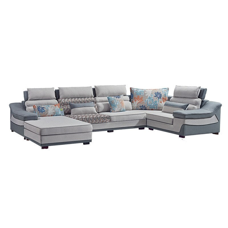 Cloth sofa large living room full set combination large household New Technology cloth sofa