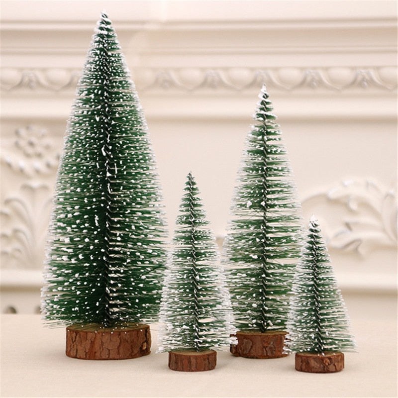 Happy New Year Mini Christmas Tree Desktop Decoration 2022 Gift Xmas Christmas Decorations for Home Ornaments Noel Navidad decor