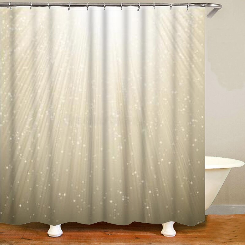 Trendy Rose Gold Falling Sparkle Glitter Bathroom Shower Curtain Set Girly Peach Pink Confetti Dust Dot Bath Mats Cortina Baño