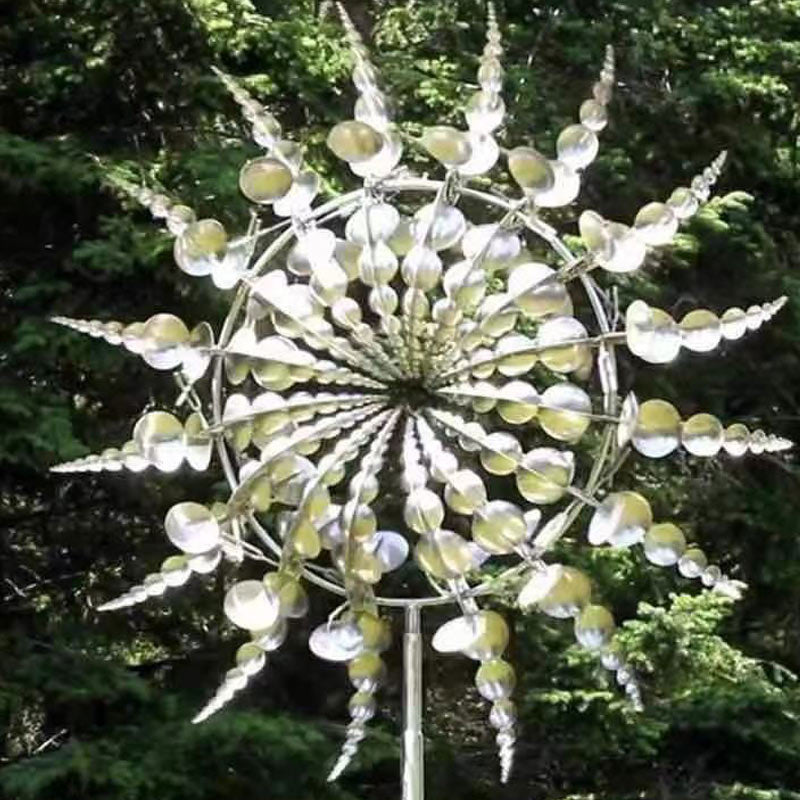 Unique Magical Metal Windmill Outdoor Wind Spinners Wind Collectors Courtyard Patio Lawn Garden Decoration Outdoor Indoor