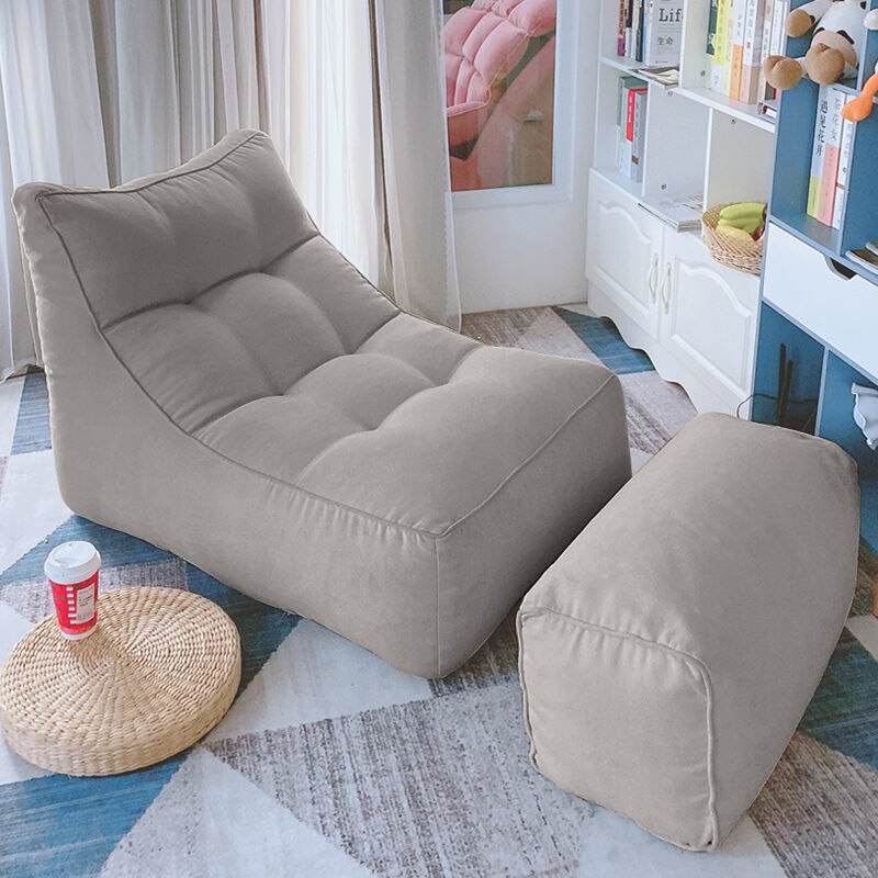 Light Luxury Contracted Small Rental Bedroom Tatami Balcony Lazy Bean Bag Can Lie Down Can Lie Down Small Sofa Single Chair