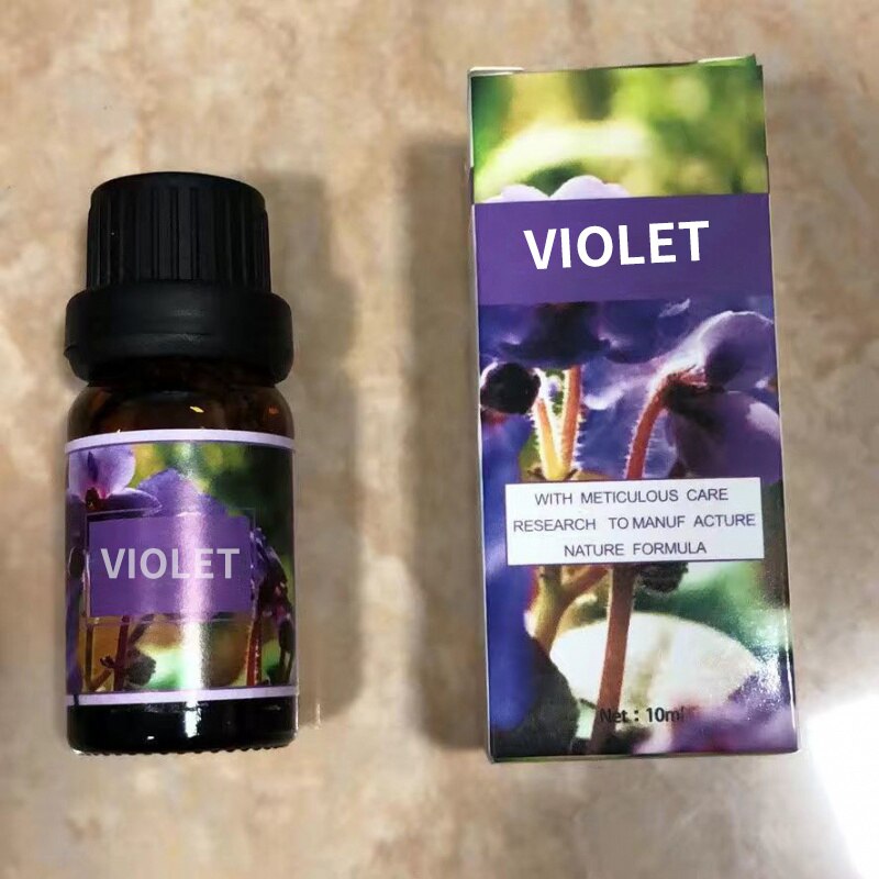 10ML Aromatherapy Essential Oils Flowers Fruits Flavor Rose Lavender Scent Fragrance Nebulizing Deodorant For Aroma Diffuser