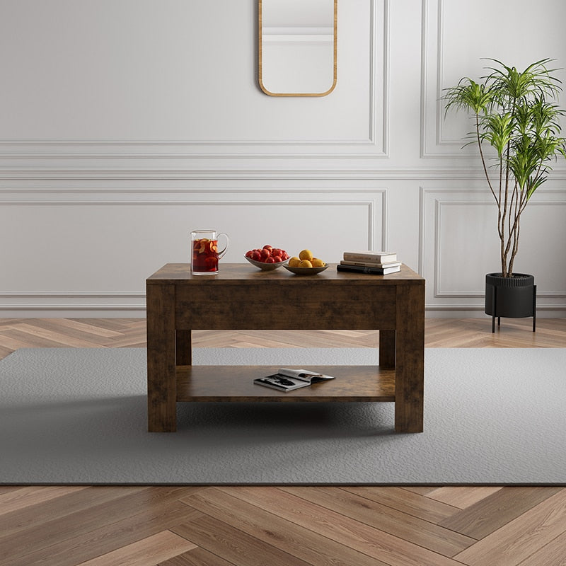 Small Modern Coffee Tables with Storage for Living Room Wood Lift Top Center Table Farmhouse