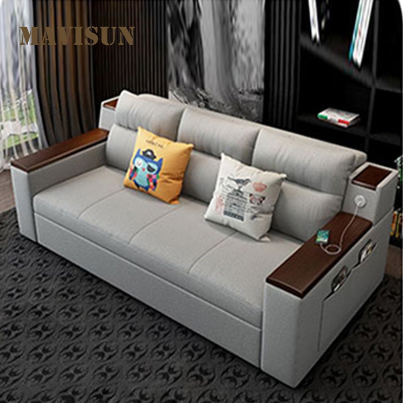 Sitting room sofa bed multi-purpose amphibious double web celebrity home collapsible small family in 2021, the new expansion bed