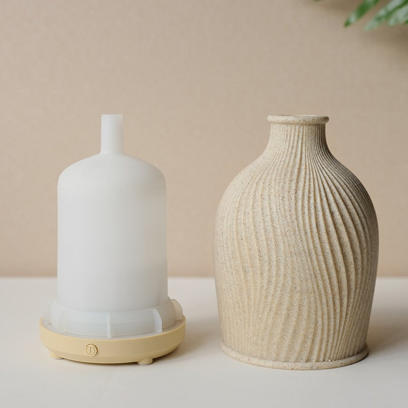 Essential Oil Fragrance Diffuser Ceramic wax burner Fashionable Ultrasonic Air Humidifier for Home Bedroom Living Room