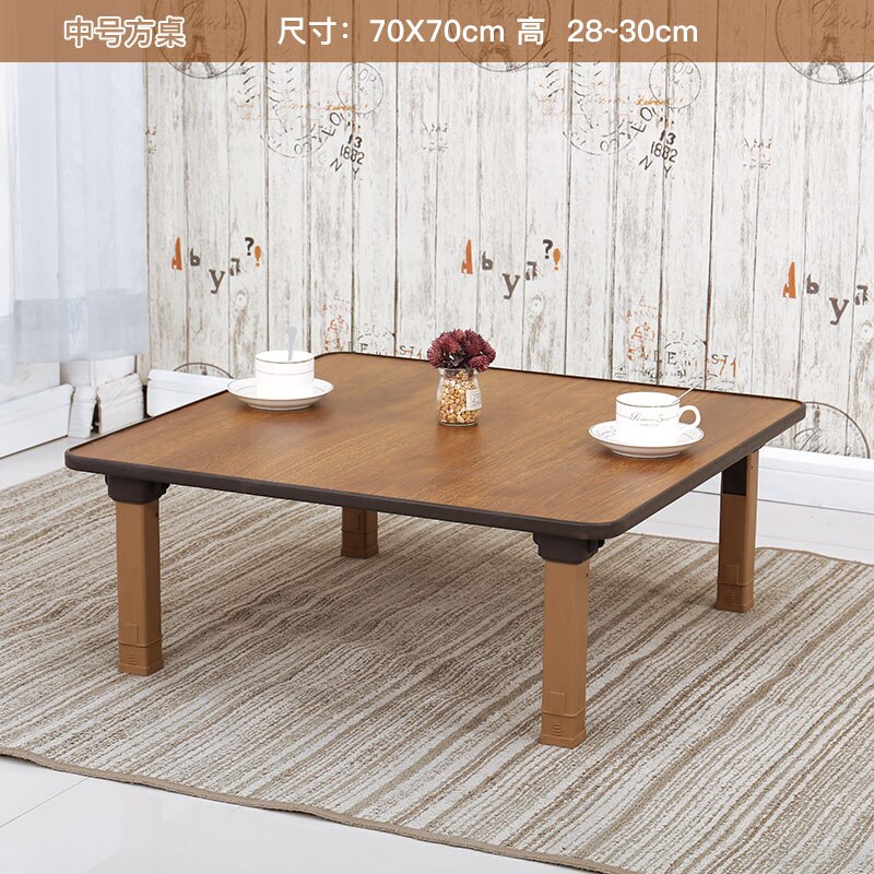 Household Folding Table Multi-functional Round Rectangle Square Small Dining Coffe Table Tatami Bay Window Table Home Furniture