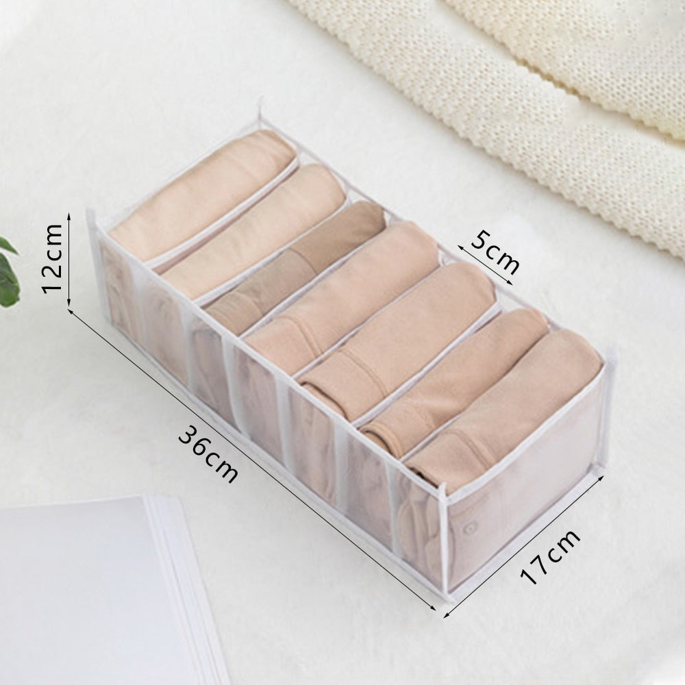 Closet Organizer For Underwear Socks Home Cabinet Divider Storage Box Storage Organizer for clothes Foldable Drawer Organizer