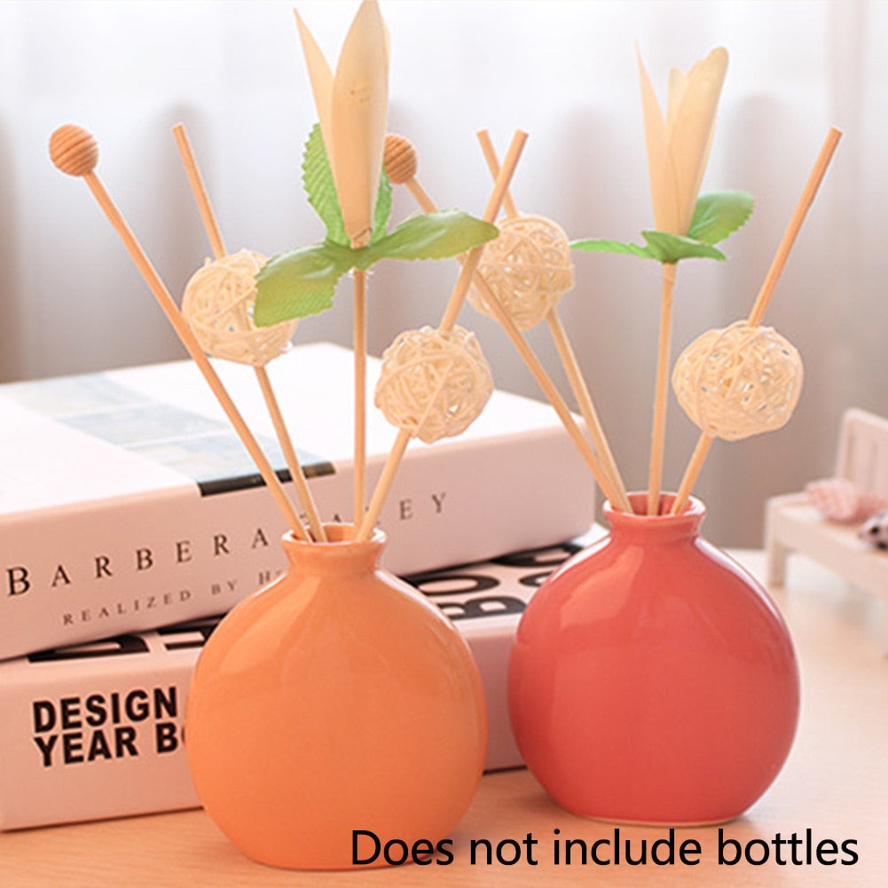 Handmade DIY Rattan Reed Decoration Living Room Portable Wedding Oil Fragrance Diffuser Sticks Set Wood Home Replacement Part