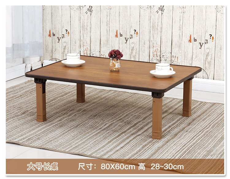 Household Folding Table Multi-functional Round Rectangle Square Small Dining Coffe Table Tatami Bay Window Table Home Furniture