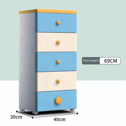 Children&#39;s Storage Cabinet пластиковый комод Furniture Plastic Drawer Type Multi-storey Baby Wardrobe Toy Box