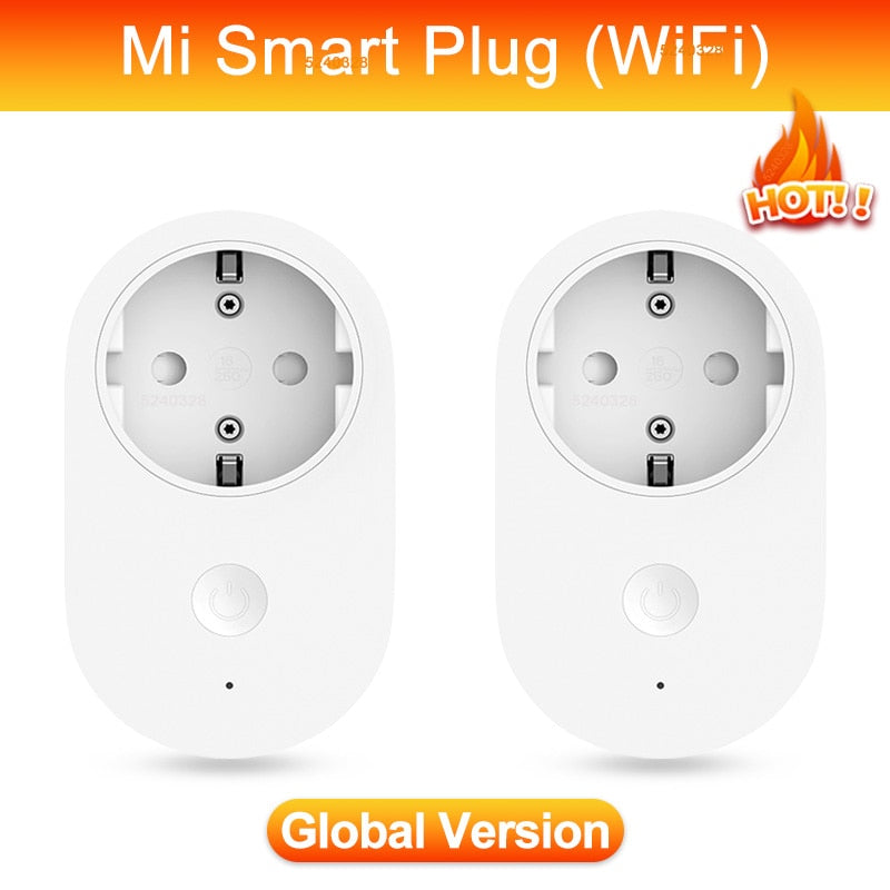 Xiaomi Mi Smart Plug Basic WiFi Global Version 16A EU Power Adapter Wireless Switch Socket Work With Xiaomi Smart Mi Home APP