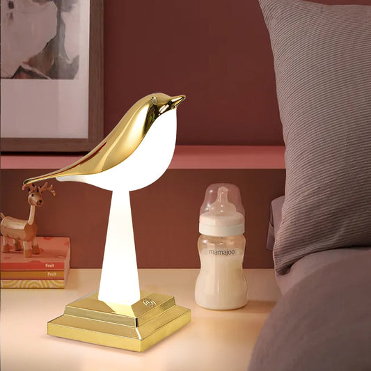 2022 New bird table lamp desk lamp creative night light touch charging atmosphere light car aromatherapy decorative light