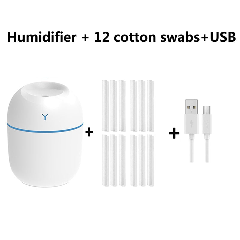 Kindream 220ml Mini Air Humidifier USB Aroma Essential Oil Diffuser For Home Car LED Night Lamp Diffuser