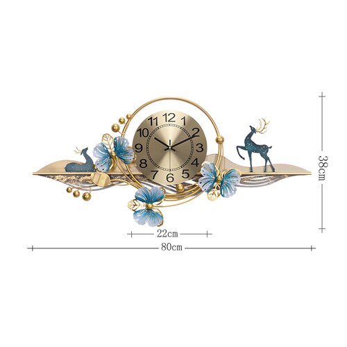 Large Wall Clock Modern Design Creative Living Room Wall Decor Silent Wall Watch Light Luxury Atmosphere Home Decoration Clocks