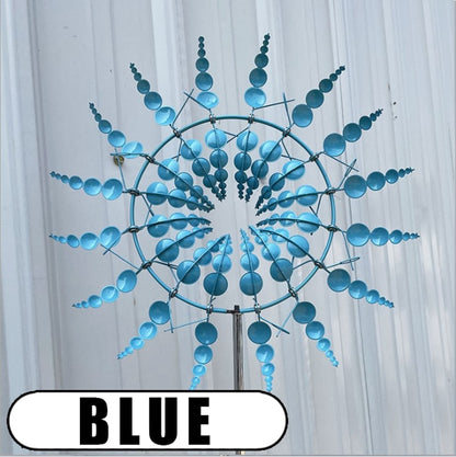 Unique Magical Metal Windmill Outdoor Wind Spinners Wind Collectors Courtyard Patio Lawn Garden Decoration Outdoor Indoor