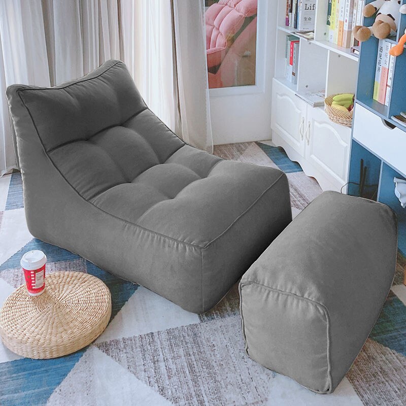 Light Luxury Contracted Small Rental Bedroom Tatami Balcony Lazy Bean Bag Can Lie Down Can Lie Down Small Sofa Single Chair