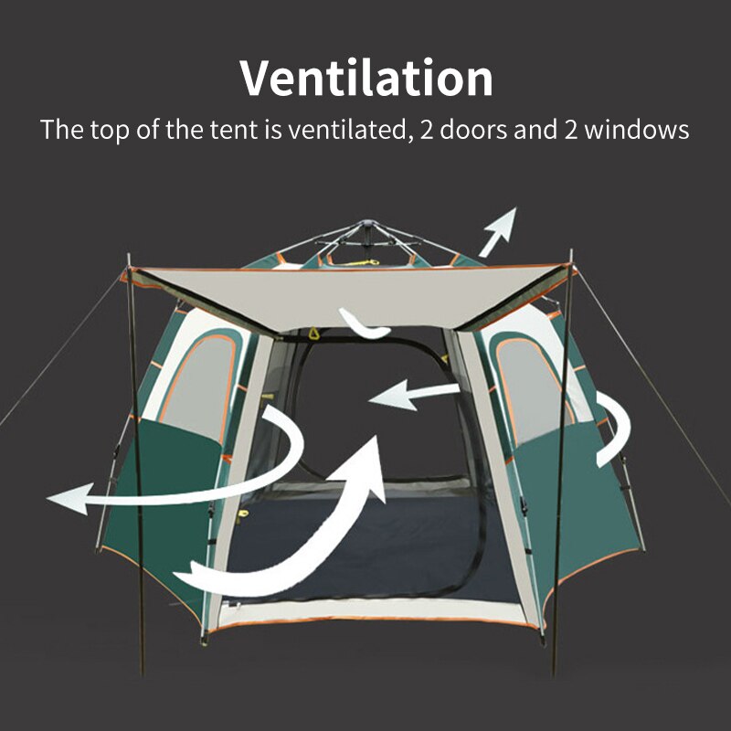 Outdoor Portable Tents Folding Automatic Tent Thickened Waterproof Sun Protection Shelter Camping Equipment