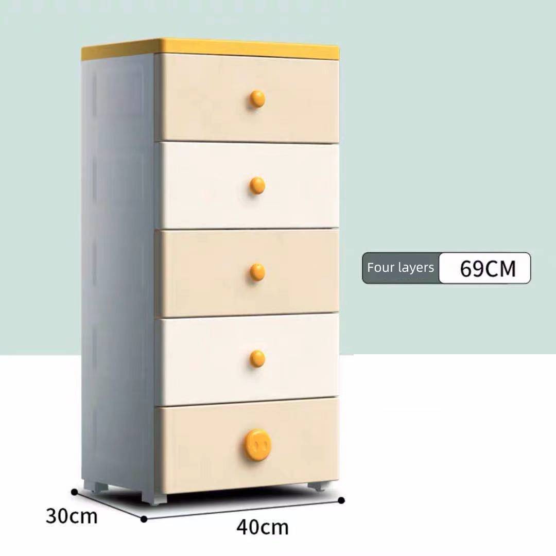 Children&#39;s Storage Cabinet пластиковый комод Furniture Plastic Drawer Type Multi-storey Baby Wardrobe Toy Box