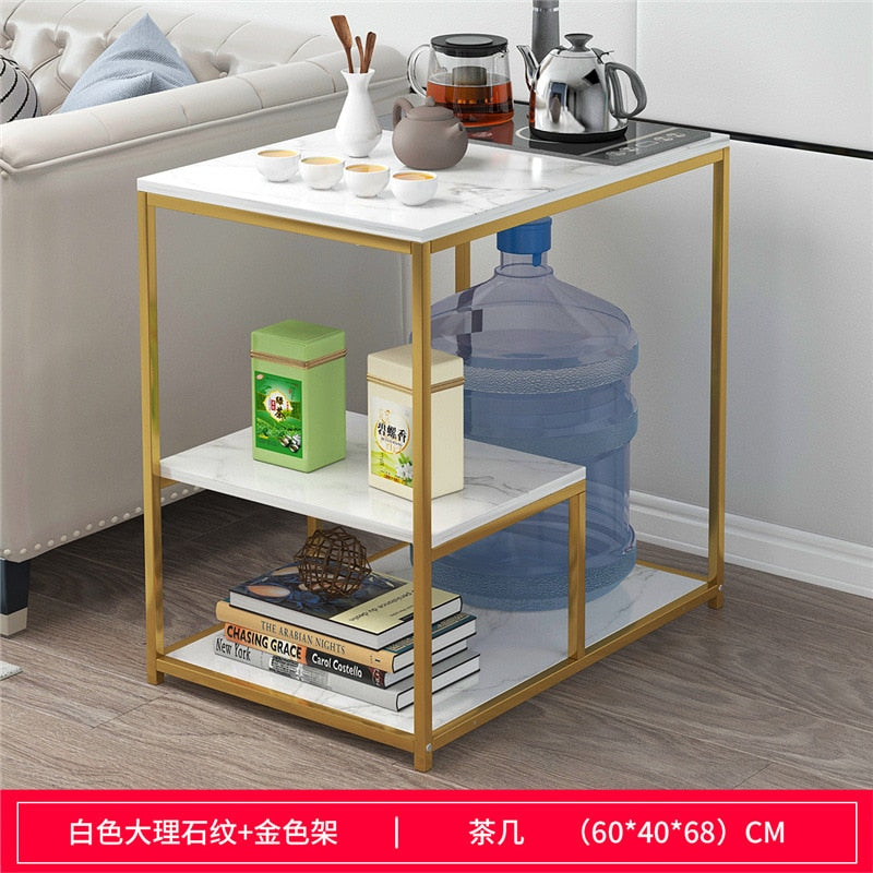 Tea Table Simple Modern Small Sofa Side Table Nordic Light Luxury  Mini Table Furniture Cofee Table Furniture Living Room Desk