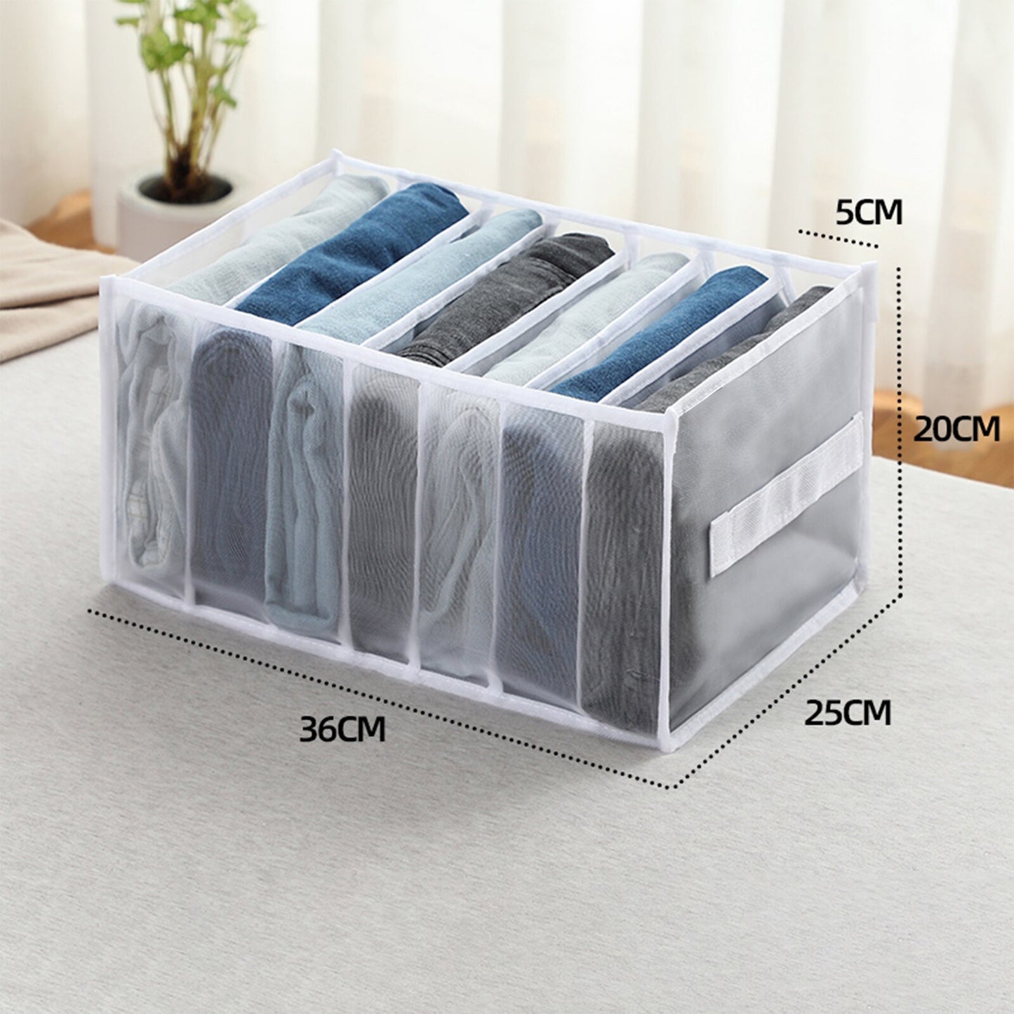 Closet Organizer For Underwear Socks Home Cabinet Divider Storage Box Storage Organizer for clothes Foldable Drawer Organizer