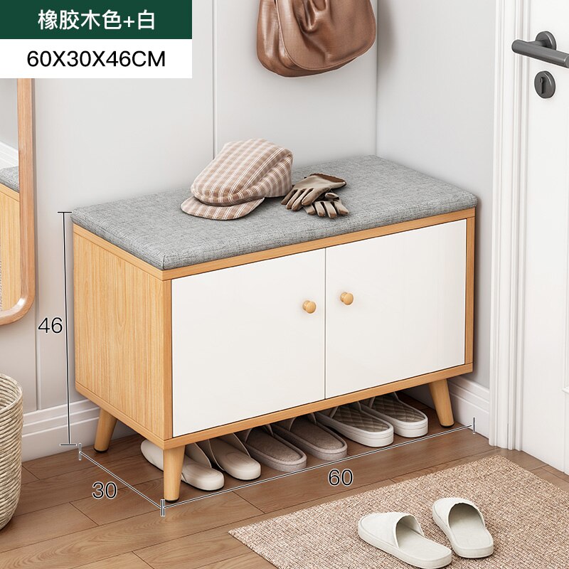 Nordic Shoe Cabinet Modern Luxury Home Stool Shoe Cabinet Sitting Minimalist Stool Integrated Meuble Chaussure Furniture KC50XG